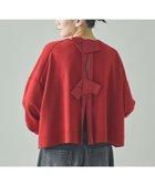 【カレンソロジー/Curensology】のファインウールバックリボンプルオーバー 人気、トレンドファッション・服の通販 founy(ファニー) ファッション Fashion レディースファッション Fashion for Women トップス・カットソー Cut & Sew Tops カジュアルプルオーバー・ニットトップス Pullovers & Knit Tops / Casual Pullovers エレガント 上品 Elegant カットソー Cut and Sewn Top シンプル Simple, Minimal ストレッチ Stretch, Stretchy Fabric フェミニン Feminine, Girly リボン Ribbon, Bow ワイド Wide, Wide Fit おすすめ Recommended / Our Picks thumbnail レッド35|ID: prp329100004786786 ipo3291000000034744123