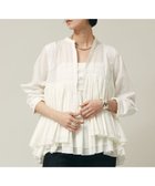 【カレンソロジー/Curensology】のレイヤードギャザーブラウス 人気、トレンドファッション・服の通販 founy(ファニー) ファッション Fashion レディースファッション Fashion for Women トップス・カットソー Cut & Sew Tops シャツ・ブラウス・オフィスカジュアル Elegant Blouses & Button-Ups エレガント 上品 Elegant 春 Spring ギャザー Gathered, Ruffled シンプル Simple, Minimal デニム Denim, Jeans Material バランス Balance, Style Balance S/S・春夏 SS, Spring/Summer, Warm Season 夏 Summer thumbnail ホワイト02|ID: prp329100004786791 ipo3291000000034744147