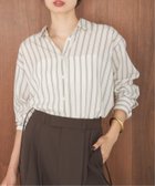 【イエナ/IENA】のリヨセルストライプレギュラーシャツ ナチュラル|ID:prp329100004786813