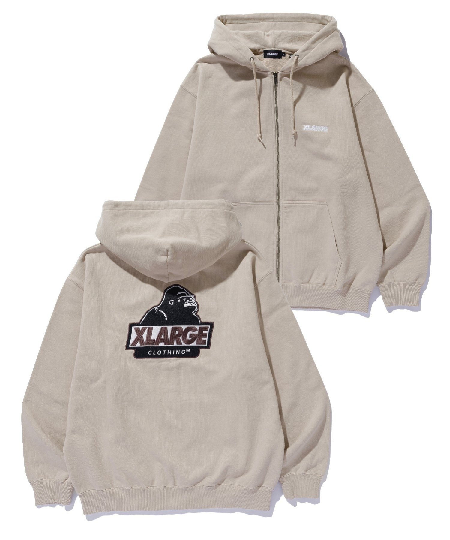 【エクストララージ/XLARGE / MEN】のSLANTED OG ZIP HOODED SWEATSHIRT XLARGE インテリア・キッズ・メンズ・レディースファッション・服の通販 founy(ファニー) ファッション Fashion メンズファッション Fashion for Men トップス・カットソー Cut & Sew Tops パーカー・フーディー / カジュアルコーデ Hoodies & Parkas メンズシャツ Shirts おすすめ Recommended / Our Picks ベーシック Basic, Essential ワイド Wide, Wide Fit BEIGE|ID: prp329100004786814 ipo3291000000034818516