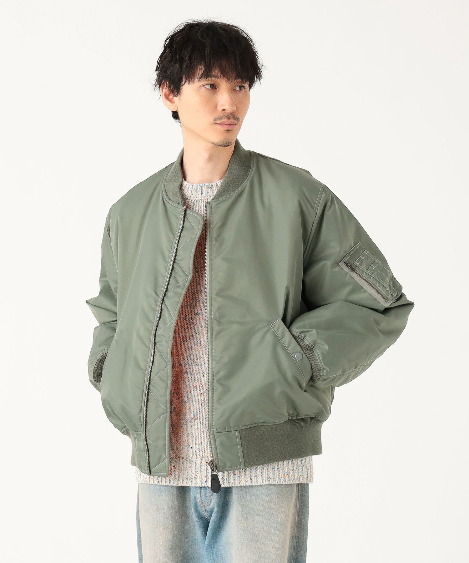 【ビームス/BEAMS / MEN】のリラックスフィット THERMOLITE MA-1 (撥水) インテリア・キッズ・メンズ・レディースファッション・服の通販 founy(ファニー) 　ファッション　Fashion　メンズファッション　Fashion for Men　ジャケット　Jacket, Outerwear　フィット　Fit, Slim Fit　リラックス　Relax, Relaxed Fit　ヴィンテージ　Vintage Style　軽量　Lightweight, Ultra Light　OLIVE|ID: prp329100004786848 ipo3291000000034744355