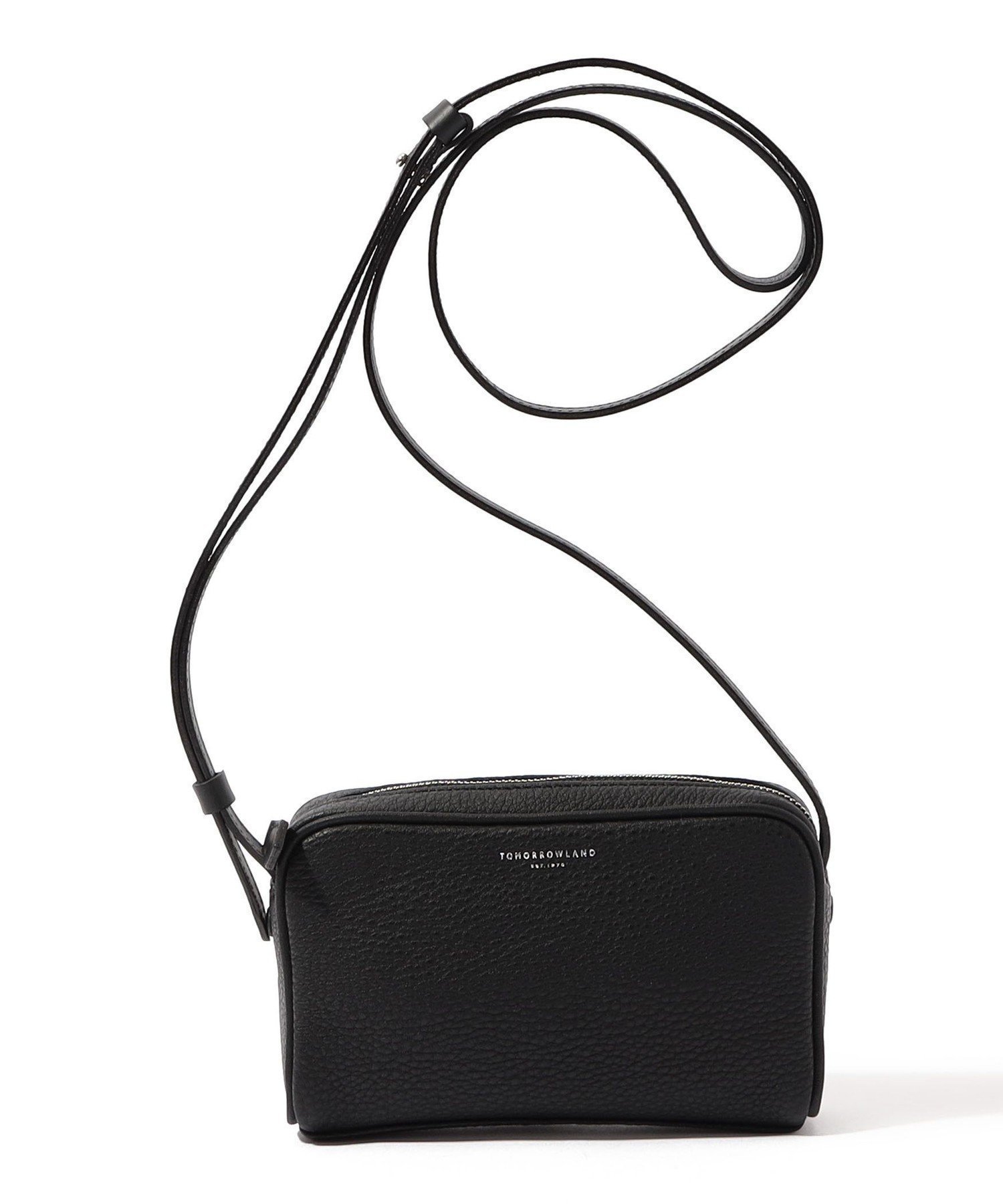 【トゥモローランド/TOMORROWLAND / MEN】のTOMORROWLAND シュリンクレザー ミニショルダーバッグ インテリア・キッズ・メンズ・レディースファッション・服の通販 founy(ファニー) 　ファッション　Fashion　メンズファッション　Fashion for Men　バッグ　Bags　ショルダー　Shoulder, Shoulder Strap　シルバー　Silver, Metallic Silver　シンプル　Simple, Minimal　日本製　Made In Japan　ビジネス 仕事 通勤　Business / Work / Commuting　19 ブラック|ID: prp329100004786854 ipo3291000000034744377