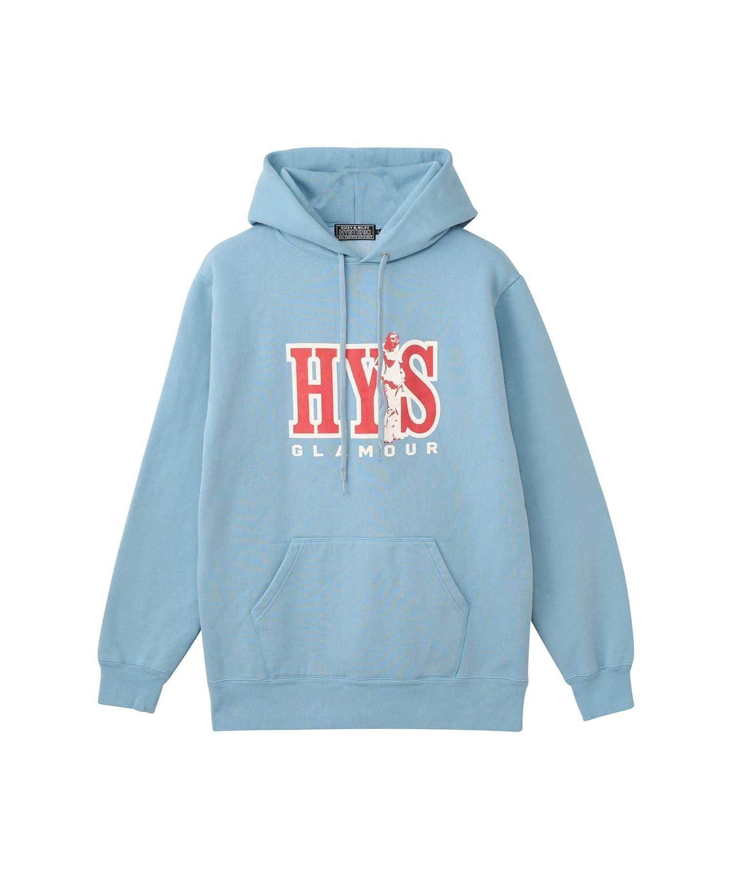 【ヒステリックグラマー/HYSTERIC GLAMOUR / MEN】のHYS UNIVERSITY パーカー インテリア・キッズ・メンズ・レディースファッション・服の通販 founy(ファニー) ファッション Fashion メンズファッション Fashion for Men パーカー Hoodie, Parka モチーフ Motif, Design Theme ブルー|ID: prp329100004786871 ipo3291000000034744448