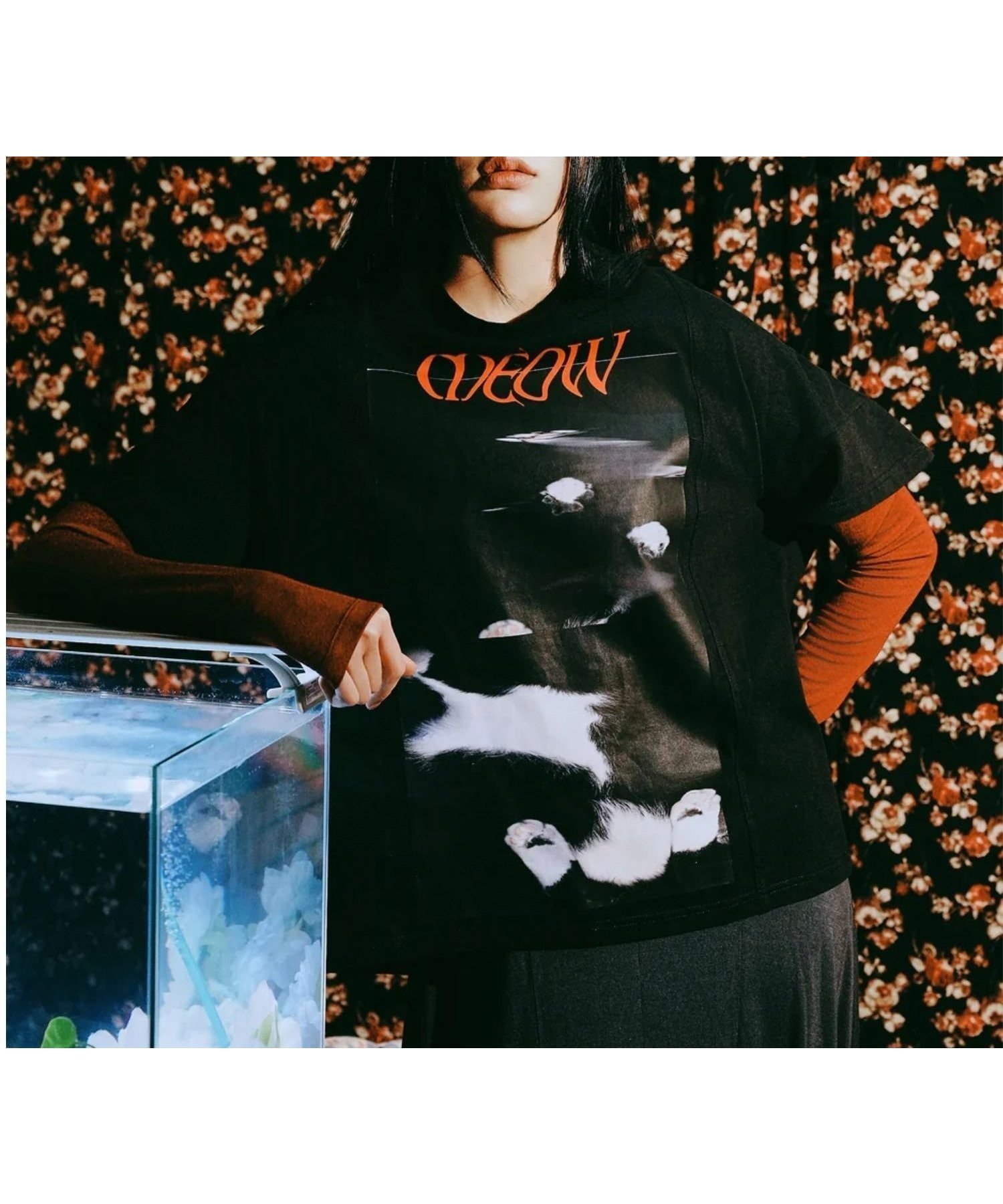 【カルチャー マーケット/Kulture Market】のミァウTシャツ 人気、トレンドファッション・服の通販 founy(ファニー) 　ファッション　Fashion　レディースファッション　Fashion for Women　トップス・カットソー　Cut & Sew Tops　シャツ・ブラウス・オフィスカジュアル　Elegant Blouses & Button-Ups　ロングTシャツ・Tシャツ　Longline T-Shirts & Tees　アクセサリー　Fashion Accessories　インナー　Innerwear　シルバー　Silver, Metallic Silver　シンプル　Simple, Minimal　ジャケット　Jacket, Outerwear　ストレート　Straight, Straight Cut　スニーカー　Sneakers, Trainers　デニム　Denim, Jeans Material　ベーシック　Basic, Essential　ボトム　Bottoms, Lower Wear　ミニスカート　Mini Skirt, Short Skirt　ロング　Long, Long-Length　ワイド　Wide, Wide Fit　A/W・秋冬　Autumn/Winter　おすすめ　Recommended / Our Picks　 other-1|ID: prp329100004786927 ipo3291000000034744657