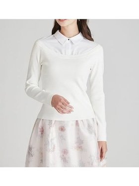 【セルフォード/CELFORD】のシャツレイヤードニットプルオーバー 人気、トレンドファッション・服の通販 founy(ファニー) ファッション Fashion レディースファッション Fashion for Women トップス・カットソー Cut & Sew Tops ニット Knit Tops & Sweaters シャツ・ブラウス・オフィスカジュアル Elegant Blouses & Button-Ups カジュアルプルオーバー・ニットトップス Pullovers & Knit Tops / Casual Pullovers スマート Smart, Elegant |ID:prp329100004786948