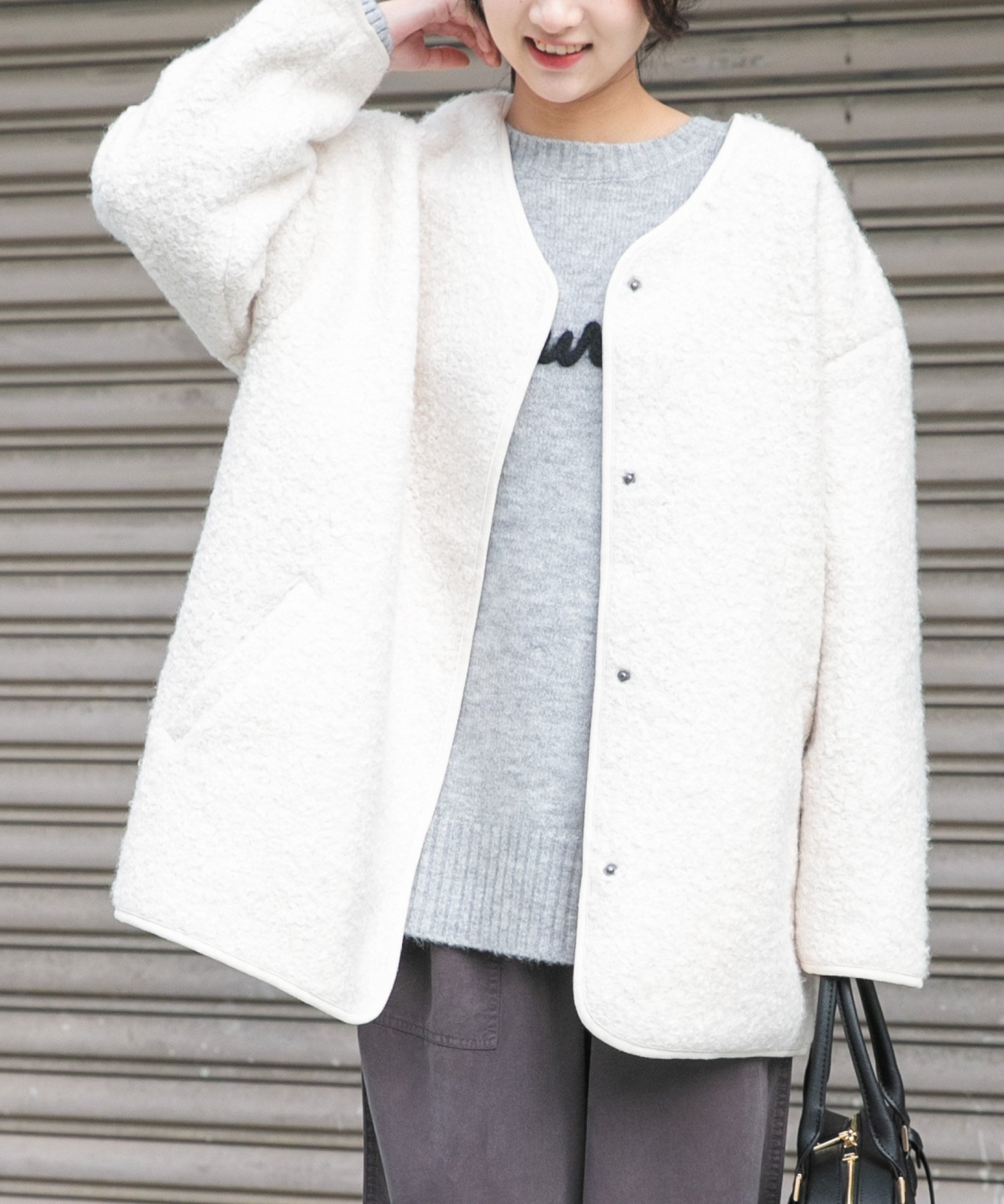 【アイテムズアーバンリサーチ/ITEMS URBAN RESEARCH】のボアジャケット インテリア・キッズ・メンズ・レディースファッション・服の通販 founy(ファニー) 　ファッション　Fashion　レディースファッション　Fashion for Women　アウター　Coat / Outerwear Collection　レディースジャケット・軽アウター　Jackets　2025年　2025　2025-2026秋冬・A/W　Autumn/Winter 2025–26 AW25–26　冬　Winter / This Winter　インナー　Innerwear　ジャケット　Jacket, Outerwear　スウェット / スエット　Sweatshirt, Sweatwear　バランス　Balance, Style Balance　ミドル　Middle Length, Mid Height　リラックス　Relax, Relaxed Fit　A/W・秋冬　Autumn/Winter　オフホワイト|ID: prp329100004786956 ipo3291000000035010612