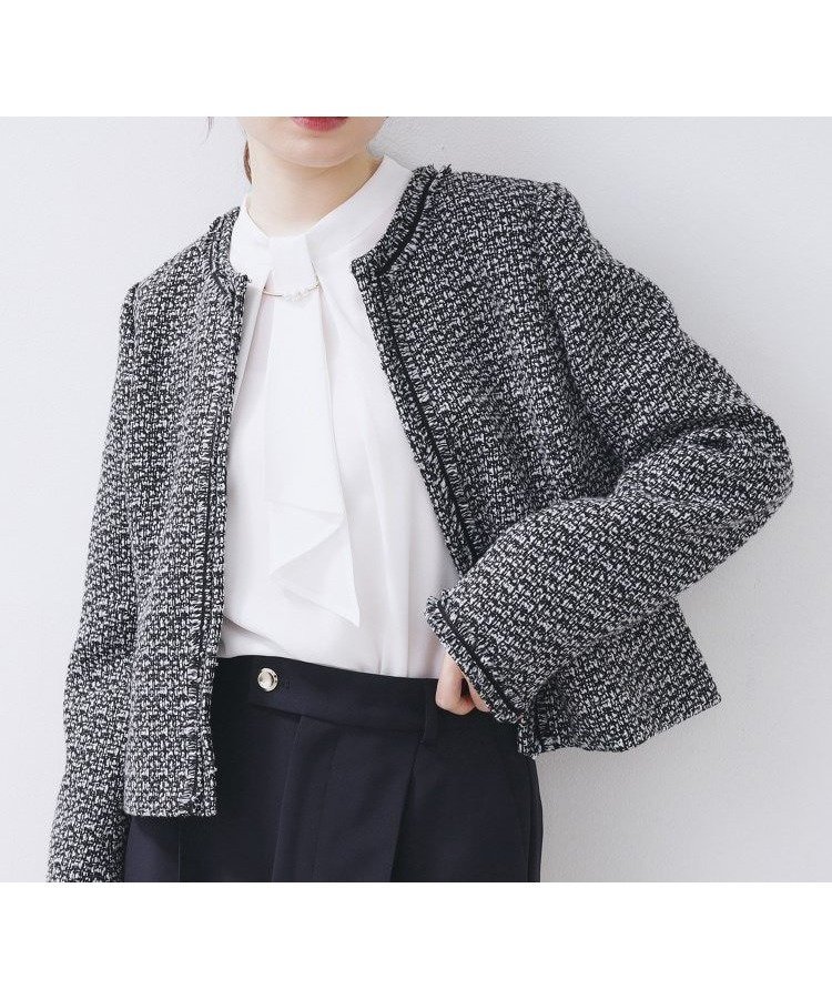 【インデックス/INDEX】の≪通勤・セレモニー/セットアップ対応≫ノーカラーツイードジャケット【洗濯機OK】 インテリア・キッズ・メンズ・レディースファッション・服の通販 founy(ファニー) ファッション Fashion レディースファッション Fashion for Women アウター Coat / Outerwear Collection レディースジャケット・軽アウター Jackets エレガント 上品 Elegant ショート Short, Short Length ジャケット Jacket, Outerwear スマート Smart, Elegant セットアップ Set-Up, Coordinated Outfit ダウン Down, Puffer ツイード Twill, Twill Weave デニム Denim, Jeans Material トレンド Trend, Trending Now フォルム Silhouette, Form フリンジ Fringe, Tassel ブレード Braid, Decorative Trim ポケット Pocket, Pocket Detail ミックス Mix, Mixed Style おすすめ Recommended / Our Picks セレモニー Ceremony 入学式 Entrance Ceremony 卒業式 Graduation Ceremony ビジネス 仕事 通勤 Business / Work / Commuting ブラック|ID: prp329100004786959 ipo3291000000035019241