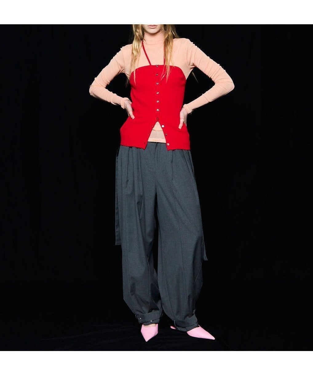 【メゾンスペシャル/MAISON SPECIAL】のCashmere Blend Multiway Cardigan Bustier Set Knit Tops インテリア・キッズ・メンズ・レディースファッション・服の通販 founy(ファニー) 　ファッション　Fashion　レディースファッション　Fashion for Women　トップス・カットソー　Cut & Sew Tops　ニット　Knit Tops & Sweaters　カーディガン・羽織り　Layered Style Cardigans　ビスチェ　Bustiers & Corset Tops / Layered Bustier Style　おすすめ　Recommended / Our Picks　アンサンブル　Ensemble Set　カーディガン　Cardigan, Knitwear　セパレート　Separate, Two-Piece　RED|ID: prp329100004786964 ipo3291000000034744801