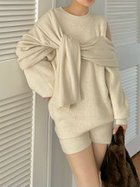 【スナイデル/SNIDEL】のディフォメーションニットプルオーバー 人気、トレンドファッション・服の通販 founy(ファニー) ファッション Fashion レディースファッション Fashion for Women トップス・カットソー Cut & Sew Tops ニット Knit Tops & Sweaters カジュアルプルオーバー・ニットトップス Pullovers & Knit Tops / Casual Pullovers 畦 Ribbed Knit ショート Short, Short Length ストレート Straight, Straight Cut ストール Stole, Wrap スマート Smart, Elegant トレンド Trend, Trending Now ドッキング Docking, Mixed Material ボトム Bottoms, Lower Wear 冬 Winter / This Winter おすすめ Recommended / Our Picks thumbnail IVR[003]|ID: prp329100004786970 ipo3291000000034744824