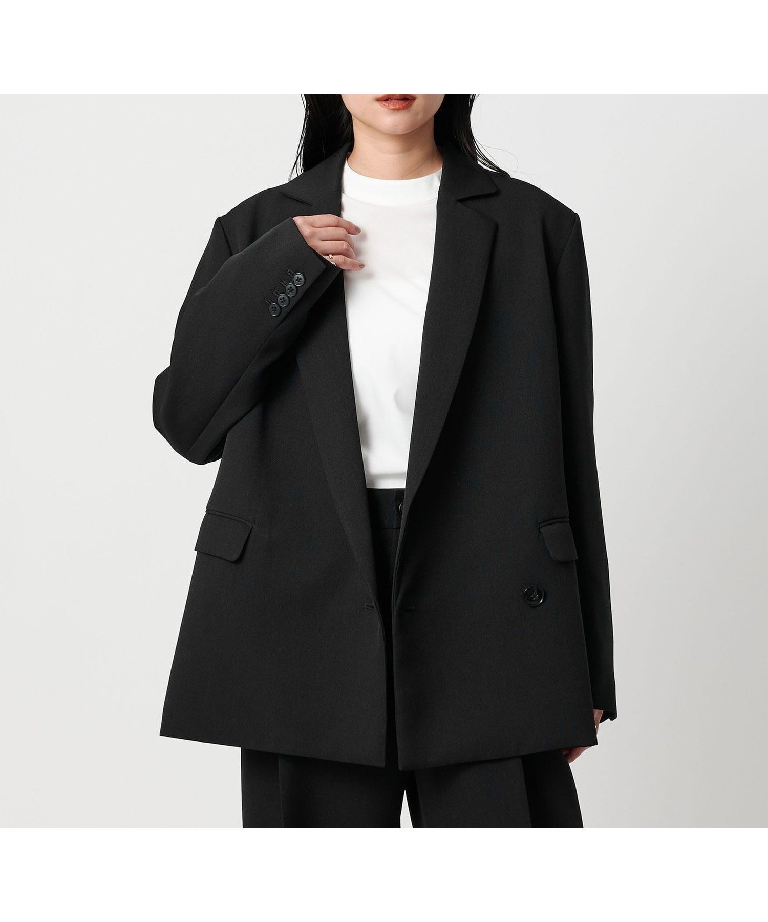 【ユナイテッドアローズ/UNITED ARROWS】のMARW UNITED ARROWS バック アシンメトリー ジャケット インテリア・キッズ・メンズ・レディースファッション・服の通販 founy(ファニー) ファッション Fashion レディースファッション Fashion for Women アウター Coat / Outerwear Collection レディースジャケット・軽アウター Jackets アシンメトリー Asymmetrical Style ジャケット Jacket, Outerwear セットアップ Set-Up, Coordinated Outfit 人気 Popular, Best Seller ポケット Pocket, Pocket Detail おすすめ Recommended / Our Picks ビジネス 仕事 通勤 Business / Work / Commuting BLACK|ID: prp329100004786971 ipo3291000000035140802