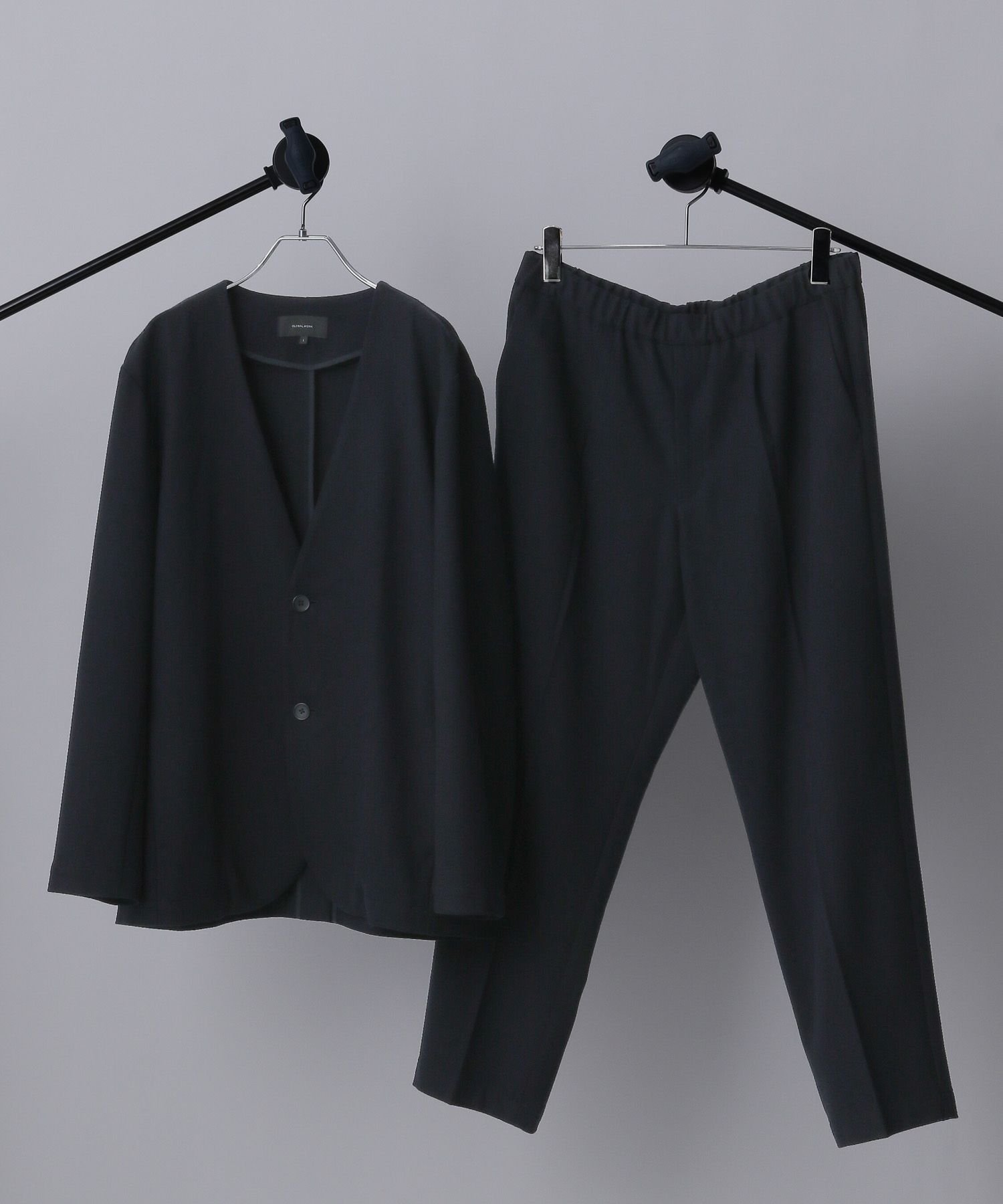 【グローバルワーク/GLOBAL WORK / MEN】の2点セット/時短スマートSETUP+WARM/598967 インテリア・キッズ・メンズ・レディースファッション・服の通販 founy(ファニー) ファッション Fashion メンズファッション Fashion for Men セットアップ Matching Sets おすすめ Recommended / Our Picks シューズ Shoes, Footwear シンプル Simple, Minimal ジャケット Jacket, Outerwear ストレッチ Stretch, Stretchy Fabric スマート Smart, Elegant セットアップ Set-Up, Coordinated Outfit ボトム Bottoms, Lower Wear 冬 Winter / This Winter ネイビー88|ID: prp329100004787188 ipo3291000000034890426