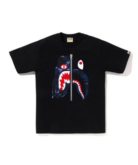 【ア ベイシング エイプ/A BATHING APE】のCOLOR CAMO TIGER SHARK TEE 人気、トレンドファッション・服の通販 founy(ファニー) ファッション Fashion レディースファッション Fashion for Women インナー Innerwear ショート Short, Short Length スリーブ Sleeve, Long Sleeve / Short Sleeve フロント Front, Front Design プリント Print, Printed Pattern モチーフ Motif, Design Theme ラバー Rubber, Rubber Sole |ID:prp329100004787223