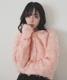 【リアン/Lian】のミックスシャギーニットカーディガン 人気、トレンドファッション・服の通販 founy(ファニー) ファッション Fashion レディースファッション Fashion for Women トップス・カットソー Cut & Sew Tops ニット Knit Tops & Sweaters カーディガン・羽織り Layered Style Cardigans |ID:prp329100004787274
