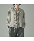 【カレンソロジー/Curensology】のウールMIXビエラフリルブラウス 人気、トレンドファッション・服の通販 founy(ファニー) ファッション Fashion レディースファッション Fashion for Women トップス・カットソー Cut & Sew Tops シャツ・ブラウス・オフィスカジュアル Elegant Blouses & Button-Ups インナー Innerwear エレガント 上品 Elegant カーディガン Cardigan, Knitwear ジャケット Jacket, Outerwear スリーブ Sleeve, Long Sleeve / Short Sleeve 人気 Popular, Best Seller バランス Balance, Style Balance フリル Frill, Ruffle ロング Long, Long-Length おすすめ Recommended / Our Picks thumbnail ベージュ|ID: prp329100004787334 ipo3291000000034871426