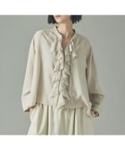 【カレンソロジー/Curensology】のウールMIXビエラフリルブラウス 人気、トレンドファッション・服の通販 founy(ファニー) ファッション Fashion レディースファッション Fashion for Women トップス・カットソー Cut & Sew Tops シャツ・ブラウス・オフィスカジュアル Elegant Blouses & Button-Ups インナー Innerwear エレガント 上品 Elegant カーディガン Cardigan, Knitwear ジャケット Jacket, Outerwear スリーブ Sleeve, Long Sleeve / Short Sleeve 人気 Popular, Best Seller バランス Balance, Style Balance フリル Frill, Ruffle ロング Long, Long-Length おすすめ Recommended / Our Picks thumbnail オフホワイト|ID: prp329100004787334 ipo3291000000034871427