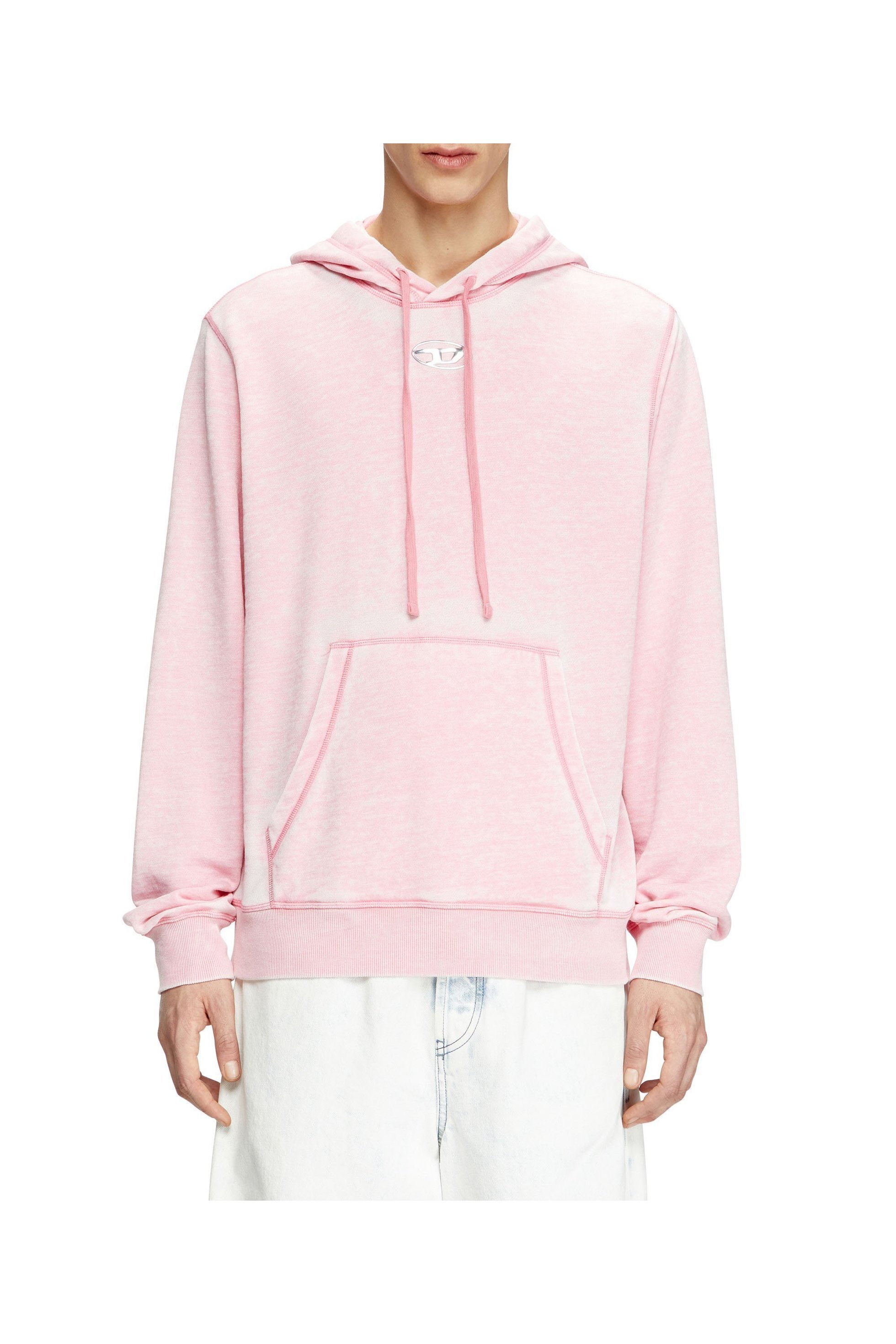 【ディーゼル/DIESEL / MEN】のメンズ プルオーバーパーカー S-GINN-HOOD-PAK インテリア・キッズ・メンズ・レディースファッション・服の通販 founy(ファニー) 　ファッション　Fashion　メンズファッション　Fashion for Men　トップス・カットソー　Cut & Sew Tops　パーカー・フーディー / カジュアルコーデ　Hoodies & Parkas　オーバル　Oval Design　ドローストリング　Drawstring, Pull Cord　パーカー　Hoodie, Parka　フィット　Fit, Slim Fit　フロント　Front, Front Design　メンズ　Men's, Menswear　レギュラー　Regular, Standard Fit　ピンク|ID: prp329100004787349 ipo3291000000034747024