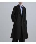 【ティーケー/tk TAKEO KIKUCHI / MEN】のダブルオーバーチェスターコート ブラック|ID: prp329100004787362 ipo3291000000035177572