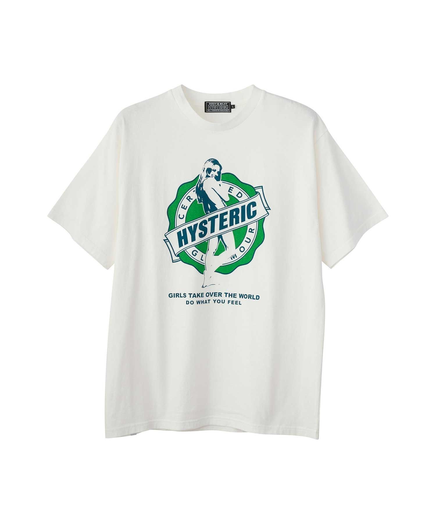【ヒステリックグラマー/HYSTERIC GLAMOUR / MEN】のGIRLS TAKE OVER Tシャツ インテリア・キッズ・メンズ・レディースファッション・服の通販 founy(ファニー) ファッション Fashion メンズファッション Fashion for Men アメリカン American Style 白|ID: prp329100004787363 ipo3291000000034747076