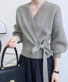 【ミニミニストア/miniministore】のニットトップス カシュクールニット 韓国 人気、トレンドファッション・服の通販 founy(ファニー) ファッション Fashion レディースファッション Fashion for Women トップス・カットソー Cut & Sew Tops ニット Knit Tops & Sweaters アクリル Acrylic Material ショルダー Shoulder, Shoulder Strap ドロップ Drop Shoulder, Dropped Style エレガント 上品 Elegant 無地 Plain, Solid Color A/W・秋冬 Autumn/Winter thumbnail グレー|ID: prp329100004787375 ipo3291000000034928564