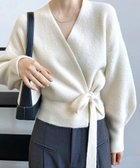 【ミニミニストア/miniministore】のニットトップス カシュクールニット 韓国 アイボリー|ID: prp329100004787375 ipo3291000000035180095