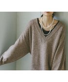 【グローバルワーク/GLOBAL WORK】のフワフワHugmeVネックチュニック/577892 人気、トレンドファッション・服の通販 founy(ファニー) ファッション Fashion レディースファッション Fashion for Women トップス・カットソー Cut & Sew Tops Vネックトップス V-Neck Tops / V-Cut Neckline Shirts おすすめ Recommended / Our Picks インナー Innerwear キャミソール Camisole, Spaghetti Strap Top チュニック Tunic, Long Top デコルテ Décolleté, Neckline フェミニン Feminine, Girly thumbnail 杢モカ56|ID: prp329100004787385 ipo3291000000034978278