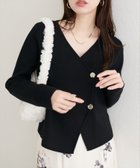 【ナチュラルクチュール/natural couture】の【WEB限定】ゴールド釦Vネックプルオーバー 人気、トレンドファッション・服の通販 founy(ファニー) ファッション Fashion レディースファッション Fashion for Women トップス・カットソー Cut & Sew Tops カジュアルプルオーバー・ニットトップス Pullovers & Knit Tops / Casual Pullovers Vネックトップス V-Neck Tops / V-Cut Neckline Shirts アクセサリー Fashion Accessories カーディガン Cardigan, Knitwear ジャケット Jacket, Outerwear スニーカー Sneakers, Trainers ダウン Down, Puffer デコルテ Décolleté, Neckline デニム Denim, Jeans Material フロント Front, Front Design 再入荷 Restock / Back in Stock エレガント 上品 Elegant 2025年 2025 2025-2026秋冬・A/W Autumn/Winter 2025–26 AW25–26 thumbnail ブラック|ID: prp329100004787388 ipo3291000000034936971