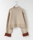 【ローリーズファーム/LOWRYS FARM】のバイカラーハイネックニットプルオーバーLS ベージュ×オレンジ|ID:prp329100004787408