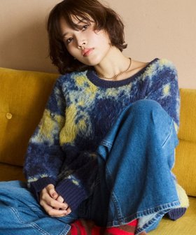 【ベイフロー/BAYFLOW】の≪新色 ≫ミックスシャギーニットプルオーバー 人気、トレンドファッション・服の通販 founy(ファニー) ファッション Fashion レディースファッション Fashion for Women トップス・カットソー Cut & Sew Tops ニット Knit Tops & Sweaters カジュアルプルオーバー・ニットトップス Pullovers & Knit Tops / Casual Pullovers おすすめ Recommended / Our Picks デニム Denim, Jeans Material トレンド Trend, Trending Now フレア Flare, Flared ミックス Mix, Mixed Style |ID:prp329100004787413