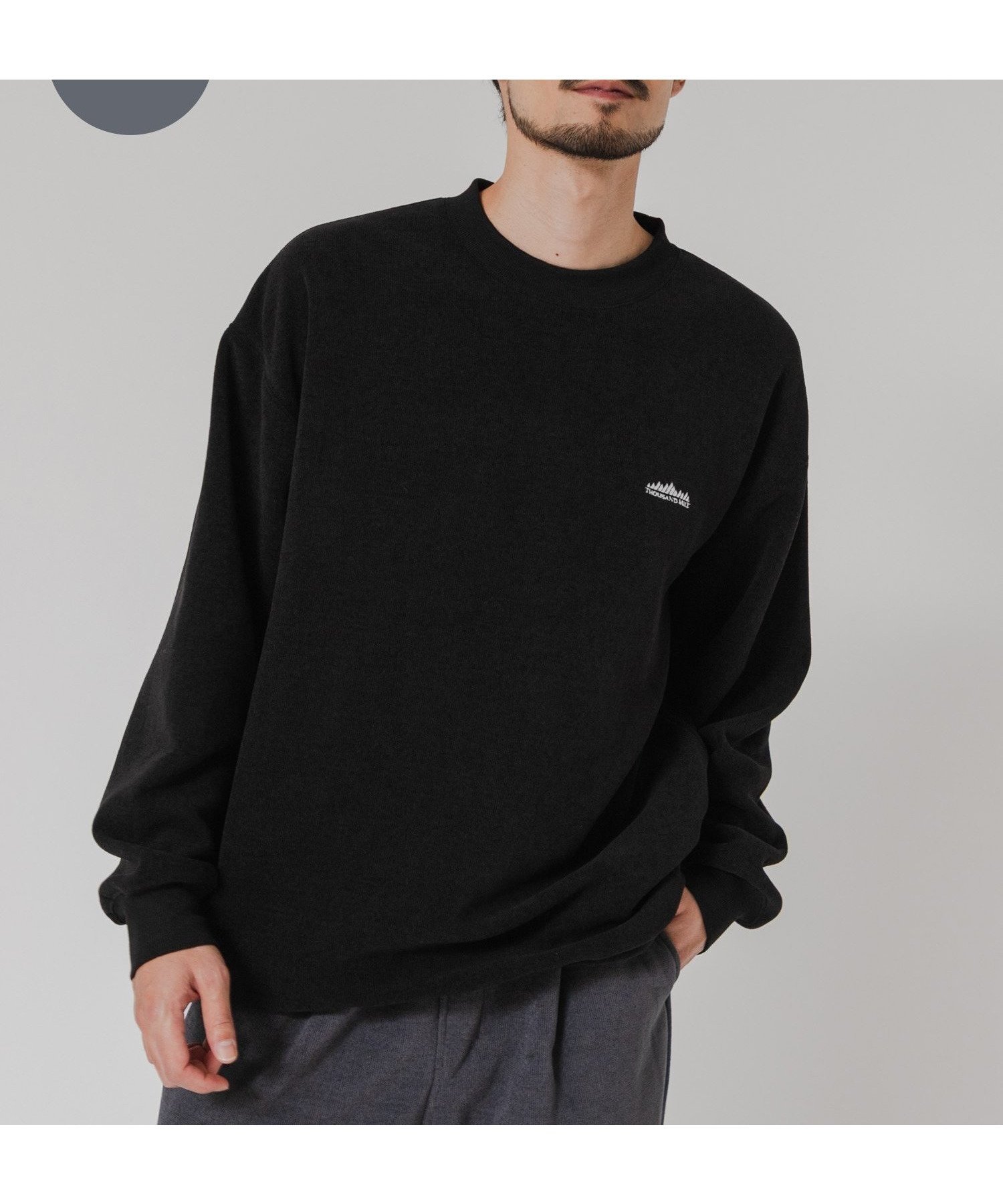 【アーバンリサーチ/URBAN RESEARCH / MEN】の『別注』THOUSAND MILE×URBAN RESEARCH ニットフリースクルーネックプルオーバー インテリア・キッズ・メンズ・レディースファッション・服の通販 founy(ファニー) 　ファッション　Fashion　メンズファッション　Fashion for Men　トップス・カットソー　Cut & Sew Tops　ニット・セーター / 定番トップス　Knit Tops & Sweaters　アウトドア　Outdoor Clothing　カリフォルニア　California, Cali Style　抗菌　Antibacterial, Bacteria-Resistant　軽量　Lightweight, Ultra Light　シンプル　Simple, Minimal　人気　Popular, Best Seller　ベーシック　Basic, Essential　別注　Limited Edition, Custom Order　A/W・秋冬　Autumn/Winter　冬　Winter / This Winter　2025年　2025　2025-2026秋冬・A/W　Autumn/Winter 2025–26 AW25–26　BLACK|ID: prp329100004787424 ipo3291000000034747372