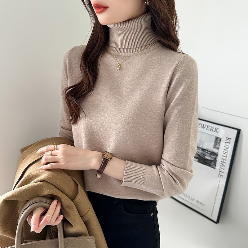 【ココモモ/COCOMOMO】のタートルネック ニット きれいめニットトップス セーター レディース 長袖 人気、トレンドファッション・服の通販 founy(ファニー) 　ファッション　Fashion　レディースファッション　Fashion for Women　トップス・カットソー　Cut & Sew Tops　ニット　Knit Tops & Sweaters　タートルネック・ハイネックトップス　Turtlenecks & High-Neck Tops　アクリル　Acrylic Material　オレンジ　Orange　ストレッチ　Stretch, Stretchy Fabric　セーター　Sweater, Knitwear　タートルネック　Turtleneck, High Neck　ベーシック　Basic, Essential　ロング　Long, Long-Length　A/W・秋冬　Autumn/Winter　長袖　Long Sleeve, Full Sleeve　 other-1|ID: prp329100004787427 ipo3291000000034929083