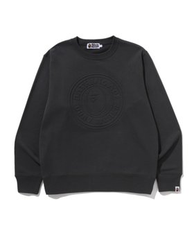 【ア ベイシング エイプ/A BATHING APE】のEMBOSS BUSY WORKS CREWNECK SWEATSHIRT 人気、トレンドファッション・服の通販 founy(ファニー) ファッション Fashion レディースファッション Fashion for Women トップス・カットソー Cut & Sew Tops シャツ・ブラウス・オフィスカジュアル Elegant Blouses & Button-Ups レディースパーカー・カジュアルフーディー Casual Hoodies & Sweatshirts ロングTシャツ・Tシャツ Longline T-Shirts & Tees スウェット・クルーネックトップス Sweatshirts & Crewnecks / Relaxed Fit Sweat Tops フロント Front, Front Design |ID:prp329100004787428