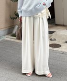 【ドゥドゥ/DouDou】の【累計販売数3万枚突破/20色4サイズ展開!】タックワイドパンツ オフホワイト|ID: prp329100004787432 ipo3291000000035648600