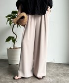 【ドゥドゥ/DouDou】の【累計販売数3万枚突破/20色4サイズ展開!】タックワイドパンツ ベージュ|ID: prp329100004787432 ipo3291000000035648602