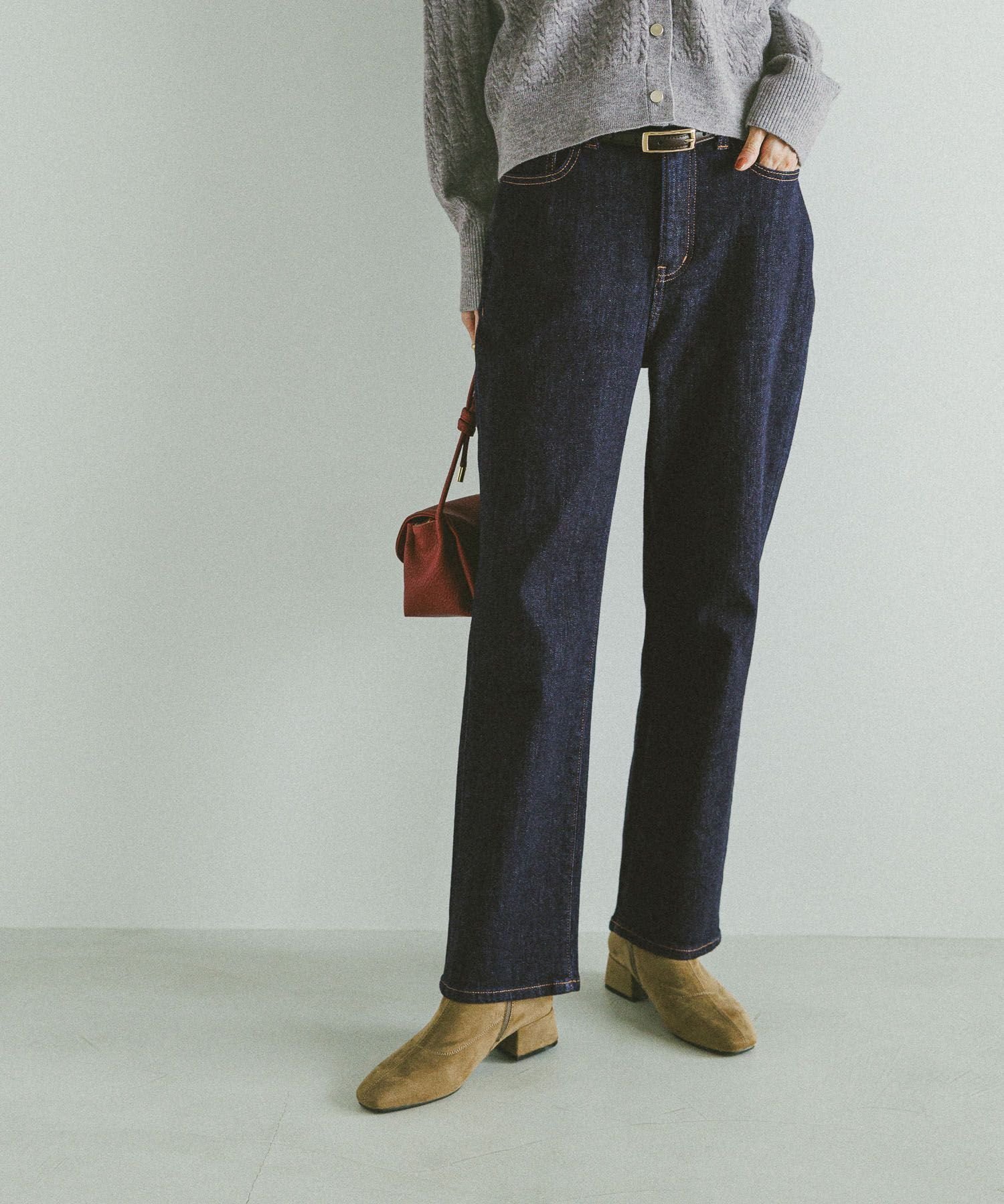 【グローバルワーク/GLOBAL WORK】のGOODデニムスリムストレート/498401 インテリア・キッズ・メンズ・レディースファッション・服の通販 founy(ファニー) 　ファッション　Fashion　レディースファッション　Fashion for Women　シューズ　Shoes, Footwear　ストレッチ　Stretch, Stretchy Fabric　スリム　Slim, Slim Fit　チュニック　Tunic, Long Top　デニム　Denim, Jeans Material　ビッグ　Big, Oversized　フィット　Fit, Slim Fit　楽ちん　Easy Fit, Comfortable　ネイビー88|ID: prp329100004787444 ipo3291000000034904027