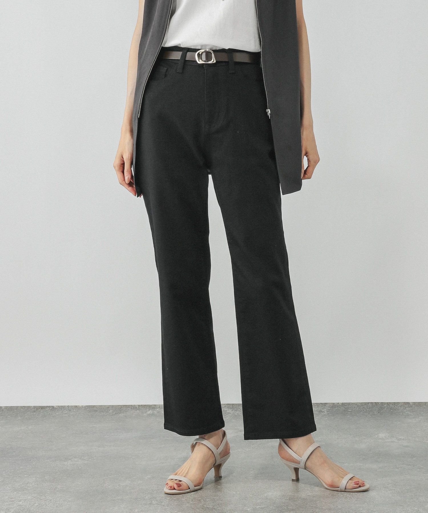 【グローバルワーク/GLOBAL WORK】のGOODデニムスリムストレート/498401 インテリア・キッズ・メンズ・レディースファッション・服の通販 founy(ファニー) 　ファッション　Fashion　レディースファッション　Fashion for Women　シューズ　Shoes, Footwear　ストレッチ　Stretch, Stretchy Fabric　スリム　Slim, Slim Fit　チュニック　Tunic, Long Top　デニム　Denim, Jeans Material　ビッグ　Big, Oversized　フィット　Fit, Slim Fit　楽ちん　Easy Fit, Comfortable　ブラック09|ID: prp329100004787444 ipo3291000000034904030