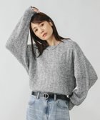 【グローバルワーク/GLOBAL WORK】のモヘヤタッチ編み柄クループルオーバー/581175 杢グレー12|ID: prp329100004787464 ipo3291000000034795536