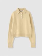 【その他のブランド/Other】のBrushed Polo Sweater 人気、トレンドファッション・服の通販 founy(ファニー) ファッション Fashion レディースファッション Fashion for Women トップス・カットソー Cut & Sew Tops レディースパーカー・カジュアルフーディー Casual Hoodies & Sweatshirts スウェット・クルーネックトップス Sweatshirts & Crewnecks / Relaxed Fit Sweat Tops おすすめ Recommended / Our Picks フロント Front, Front Design ヴィンテージ Vintage Style 冬 Winter / This Winter thumbnail Yellow|ID: prp329100004787481 ipo3291000000034927696