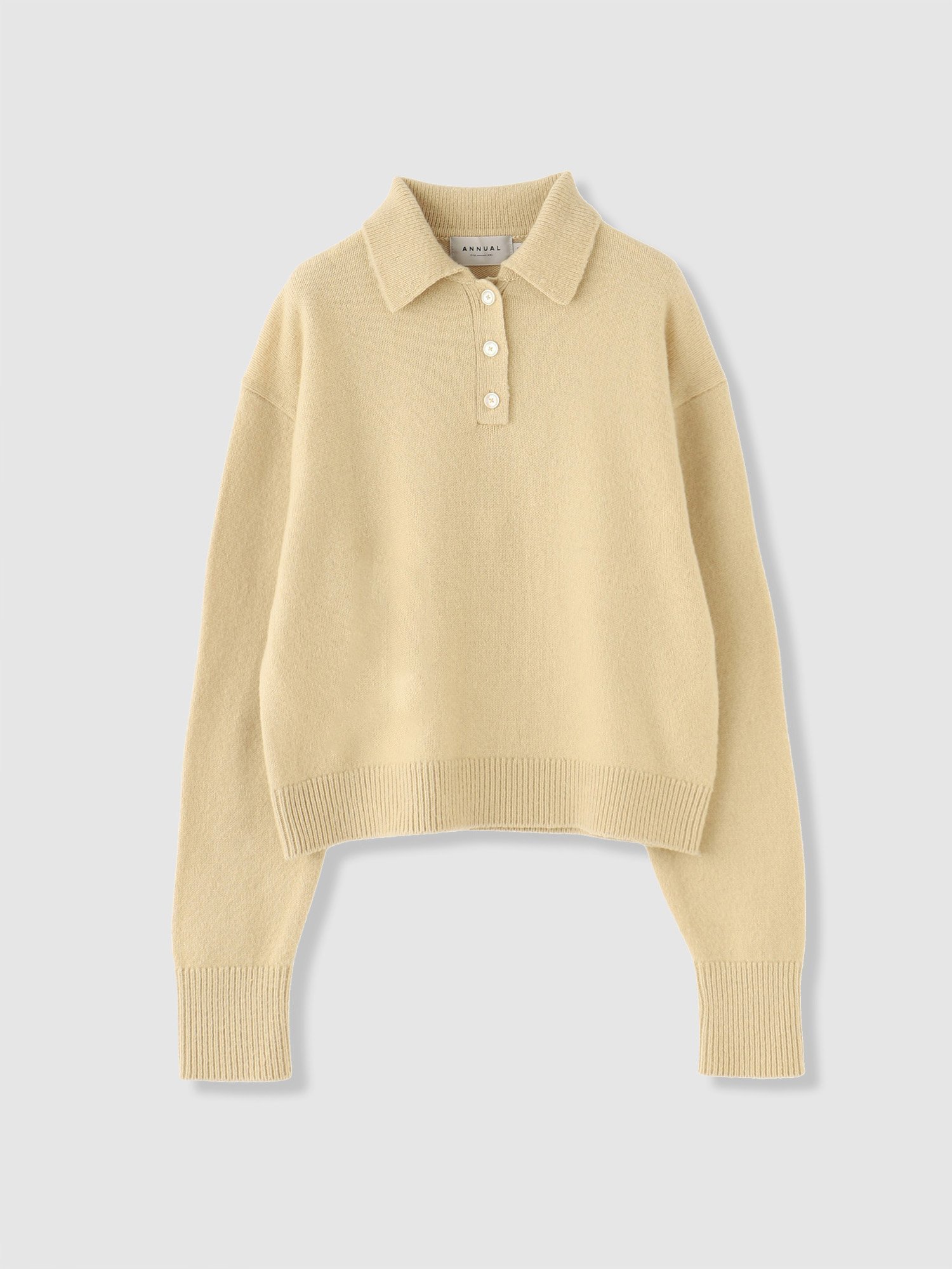 【その他のブランド/Other】のBrushed Polo Sweater インテリア・キッズ・メンズ・レディースファッション・服の通販 founy(ファニー) ファッション Fashion レディースファッション Fashion for Women トップス・カットソー Cut & Sew Tops レディースパーカー・カジュアルフーディー Casual Hoodies & Sweatshirts スウェット・クルーネックトップス Sweatshirts & Crewnecks / Relaxed Fit Sweat Tops おすすめ Recommended / Our Picks フロント Front, Front Design ヴィンテージ Vintage Style 冬 Winter / This Winter Yellow|ID: prp329100004787481 ipo3291000000034927696