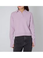 【その他のブランド/Other】のBrushed Polo Sweater 人気、トレンドファッション・服の通販 founy(ファニー) ファッション Fashion レディースファッション Fashion for Women トップス・カットソー Cut & Sew Tops レディースパーカー・カジュアルフーディー Casual Hoodies & Sweatshirts スウェット・クルーネックトップス Sweatshirts & Crewnecks / Relaxed Fit Sweat Tops おすすめ Recommended / Our Picks フロント Front, Front Design ヴィンテージ Vintage Style 冬 Winter / This Winter thumbnail Pink|ID: prp329100004787481 ipo3291000000034927698