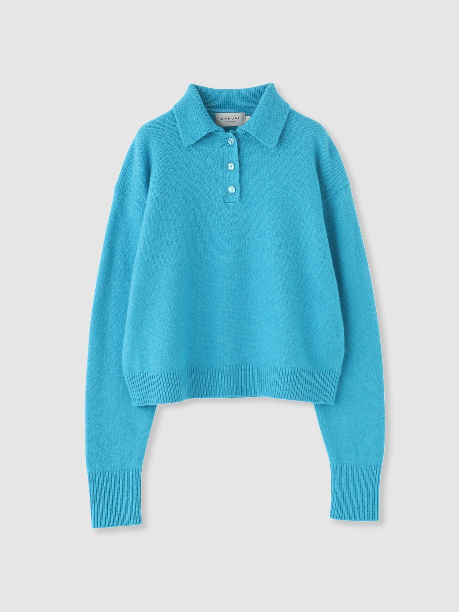 【その他のブランド/Other】のBrushed Polo Sweater インテリア・キッズ・メンズ・レディースファッション・服の通販 founy(ファニー) ファッション Fashion レディースファッション Fashion for Women トップス・カットソー Cut & Sew Tops レディースパーカー・カジュアルフーディー Casual Hoodies & Sweatshirts スウェット・クルーネックトップス Sweatshirts & Crewnecks / Relaxed Fit Sweat Tops おすすめ Recommended / Our Picks フロント Front, Front Design ヴィンテージ Vintage Style 冬 Winter / This Winter Blue|ID: prp329100004787481 ipo3291000000034927701