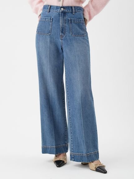 【ミラオーウェン/Mila Owen】のパッチポケットデザインシガレットデニムパンツ 人気、トレンドファッション・服の通販 founy(ファニー) ファッション Fashion レディースファッション Fashion for Women パンツ Pants & Trousers デニムパンツ・ジーンズ・美脚デニム Denim Jeans & Pants インディゴ Indigo Denim スマート Smart, Elegant センター Center, Center Line デニム Denim, Jeans Material トレンド Trend, Trending Now パッチ Patch, Appliqué フロント Front, Front Design ボトム Bottoms, Lower Wear ポケット Pocket, Pocket Detail リメイク Remake, Reconstructed other-1|ID: prp329100004787490 ipo3291000000034881131