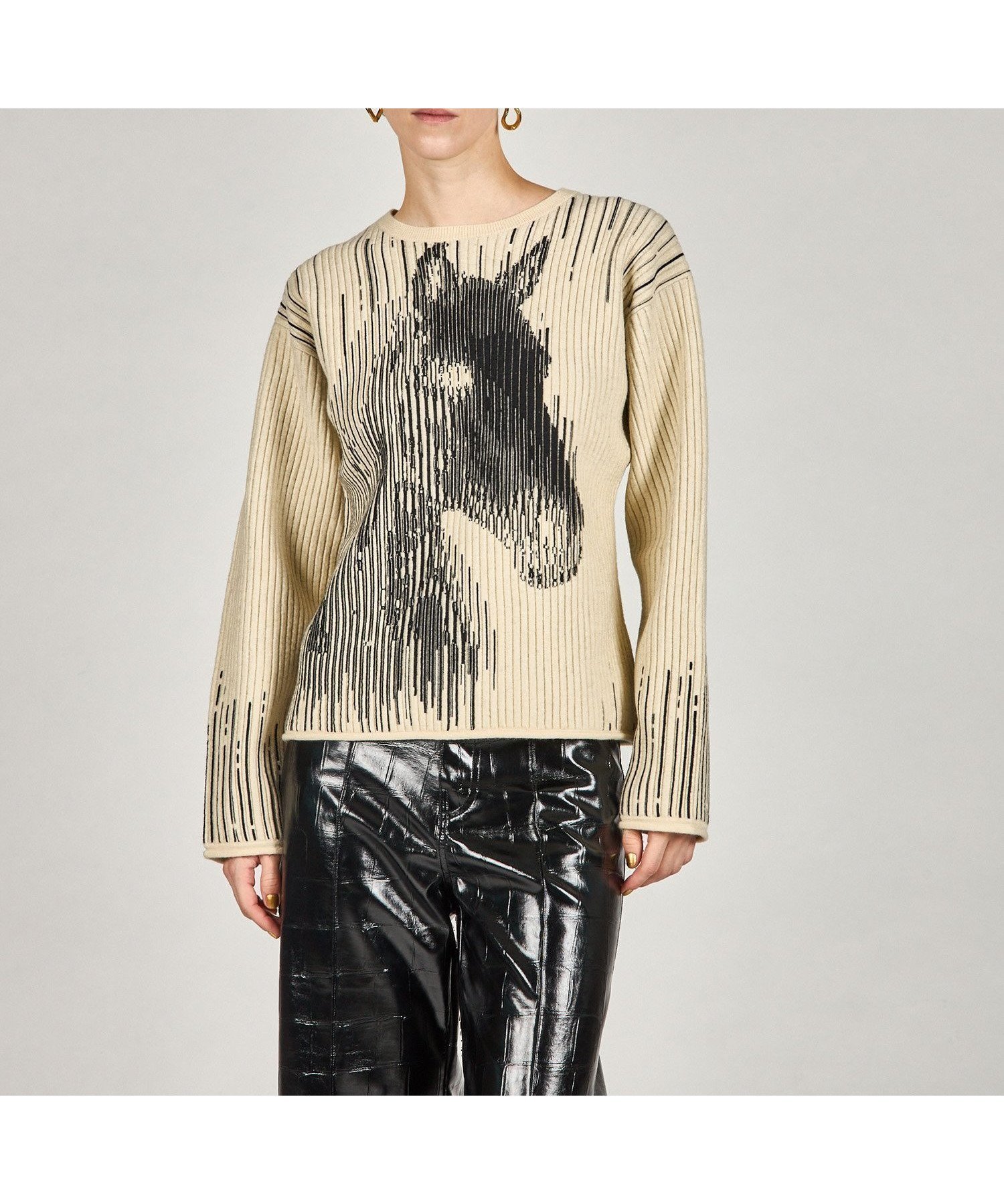 【プランク プロジェクト/PRANK PROJECT】のホースジャガードニット インテリア・キッズ・メンズ・レディースファッション・服の通販 founy(ファニー) 　ファッション　Fashion　レディースファッション　Fashion for Women　トップス・カットソー　Cut & Sew Tops　ニット　Knit Tops & Sweaters　おすすめ　Recommended / Our Picks　スラックス　Slacks, Dress Pants　IVR|ID: prp329100004787498 ipo3291000000035020893