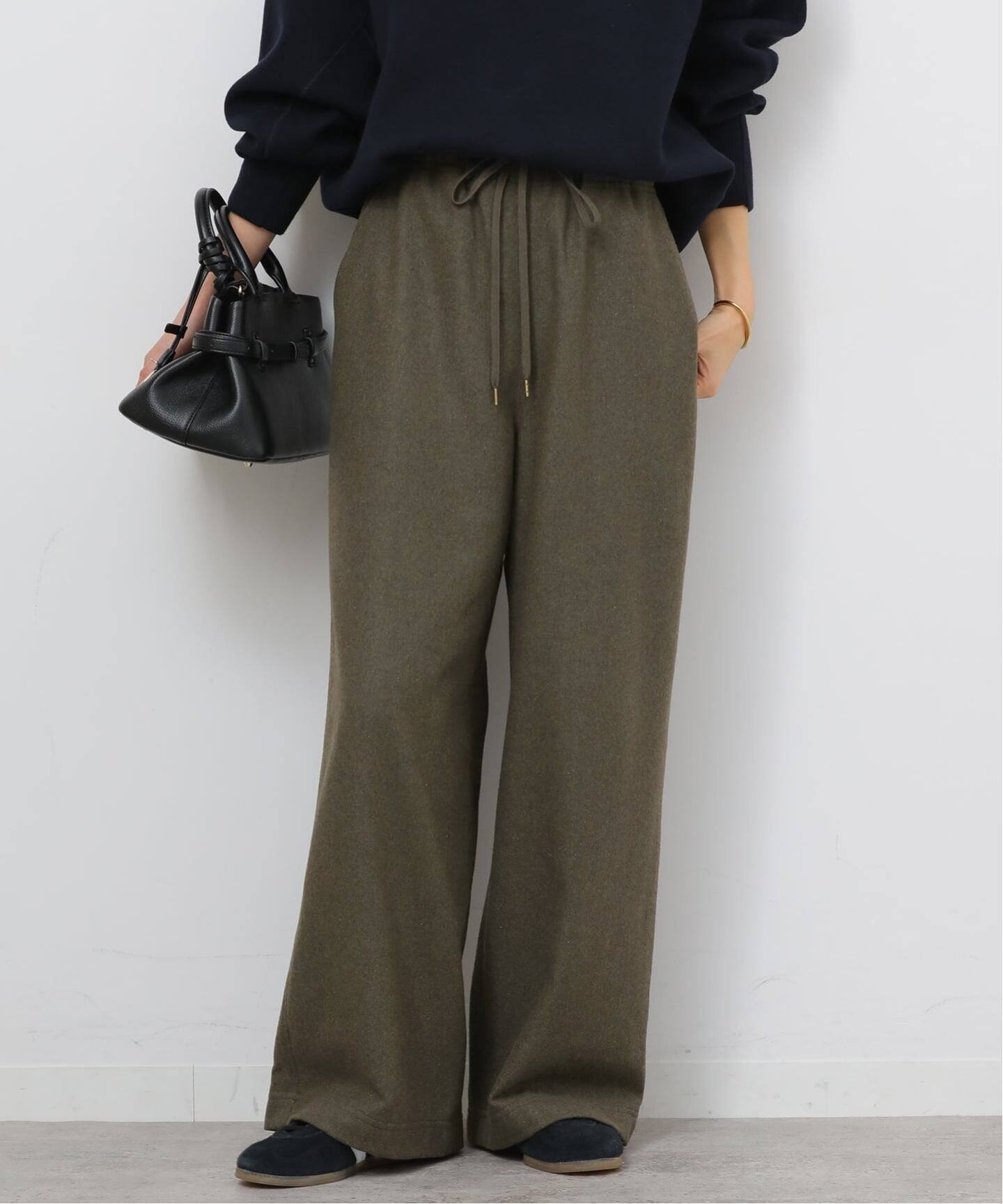 【ジャーナルスタンダード レリューム/JOURNAL STANDARD relume】のウールミックスフラノイージーワイド インテリア・キッズ・メンズ・レディースファッション・服の通販 founy(ファニー) 　ファッション　Fashion　レディースファッション　Fashion for Women　2025年　2025　2025-2026秋冬・A/W　Autumn/Winter 2025–26 AW25–26　おすすめ　Recommended / Our Picks　シンプル　Simple, Minimal　ジャケット　Jacket, Outerwear　スウェット / スエット　Sweatshirt, Sweatwear　ミックス　Mix, Mixed Style　リラックス　Relax, Relaxed Fit　ワイド　Wide, Wide Fit　カーキ|ID: prp329100004787500 ipo3291000000035096480