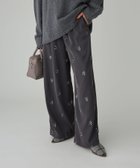 【バビロン/BABYLONE / KIDS】の花刺繍イージーパンツ 人気、トレンドファッション・服の通販 founy(ファニー) ファッション Fashion キッズファッション Fashion for Kids ボトムス Bottoms コンパクト Compact, Small Size サテン Satin, Glossy Fabric シンプル Simple, Minimal スパンコール Sequins, Sequin Embellishment フラワー Flower, Floral ポケット Pocket, Pocket Detail 冬 Winter / This Winter 再入荷 Restock / Back in Stock おすすめ Recommended / Our Picks thumbnail チャコール18|ID: prp329100004787504 ipo3291000000034747714