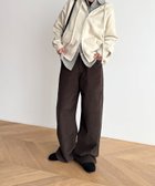【キャナルジーン/CANAL JEAN】のEl mar コーデュロイワイドパンツ 人気、トレンドファッション・服の通販 founy(ファニー) ファッション Fashion レディースファッション Fashion for Women パンツ Pants & Trousers おすすめ Recommended / Our Picks コーデュロイ Corduroy, Cord Fabric シンプル Simple, Minimal トレーナー Sweatshirt, Trainer ポケット Pocket, Pocket Detail ワイド Wide, Wide Fit thumbnail ブラウン|ID: prp329100004787513 ipo3291000000034851375