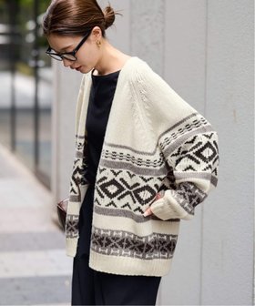 【フレームワーク/FRAMeWORK】のジャガードカーディガン 人気、トレンドファッション・服の通販 founy(ファニー) ファッション Fashion レディースファッション Fashion for Women トップス・カットソー Cut & Sew Tops カーディガン・羽織り Layered Style Cardigans |ID:prp329100004787521