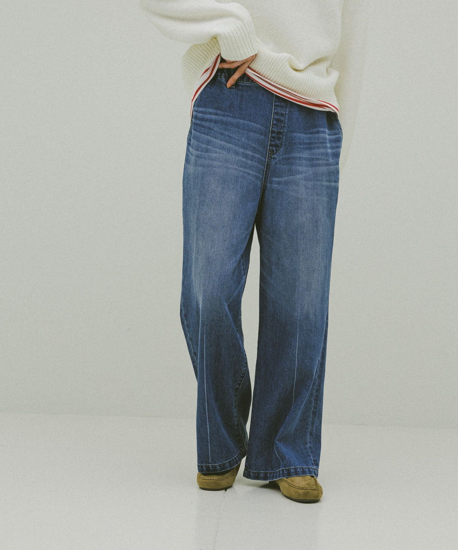 【グローバルワーク/GLOBAL WORK】のGOODデニムイージーパンツ/498394 人気、トレンドファッション・服の通販 founy(ファニー) 　ファッション　Fashion　レディースファッション　Fashion for Women　パンツ　Pants & Trousers　ジャケット　Jacket, Outerwear　デニム　Denim, Jeans Material　トレンド　Trend, Trending Now　定番　Standard, Basic Item　楽ちん　Easy Fit, Comfortable　 other-1|ID: prp329100004787539 ipo3291000000034964677