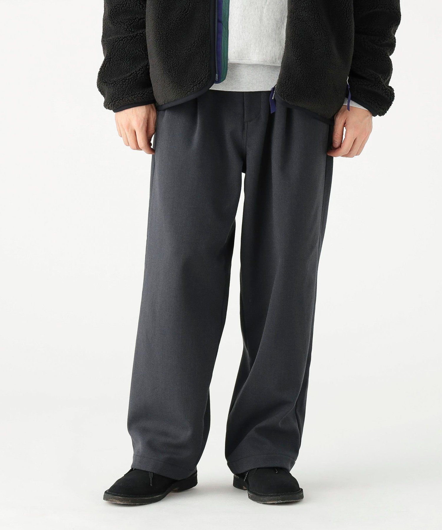 【ビーミングライフストア/B:MING LIFE STORE / MEN】のウォーム ワイド パンツ インテリア・キッズ・メンズ・レディースファッション・服の通販 founy(ファニー) 　ファッション　Fashion　メンズファッション　Fashion for Men　ボトムス　Bottoms　ウォーム　Warm Fabric　ストレッチ　Stretch, Stretchy Fabric　フラット　Flat, Flat Shoes　ボンディング　Bonding, Bonded Fabric　リラックス　Relax, Relaxed Fit　ワイド　Wide, Wide Fit　エレガント 上品　Elegant　冬　Winter / This Winter　CHARCOAL.G|ID: prp329100004787563 ipo3291000000034747974