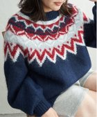 【ヴァンス エクスチェンジ/VENCE EXCHANGE】のノルディックニットプルオーバー 人気、トレンドファッション・服の通販 founy(ファニー) ファッション Fashion レディースファッション Fashion for Women トップス・カットソー Cut & Sew Tops ニット Knit Tops & Sweaters カジュアルプルオーバー・ニットトップス Pullovers & Knit Tops / Casual Pullovers おすすめ Recommended / Our Picks カーゴパンツ Cargo Pants, Utility Pants デニム Denim, Jeans Material ミニスカート Mini Skirt, Short Skirt ロング Long, Long-Length ワイド Wide, Wide Fit 冬 Winter / This Winter 定番 Standard, Basic Item thumbnail ネイビーブルー|ID: prp329100004787566 ipo3291000000034747985