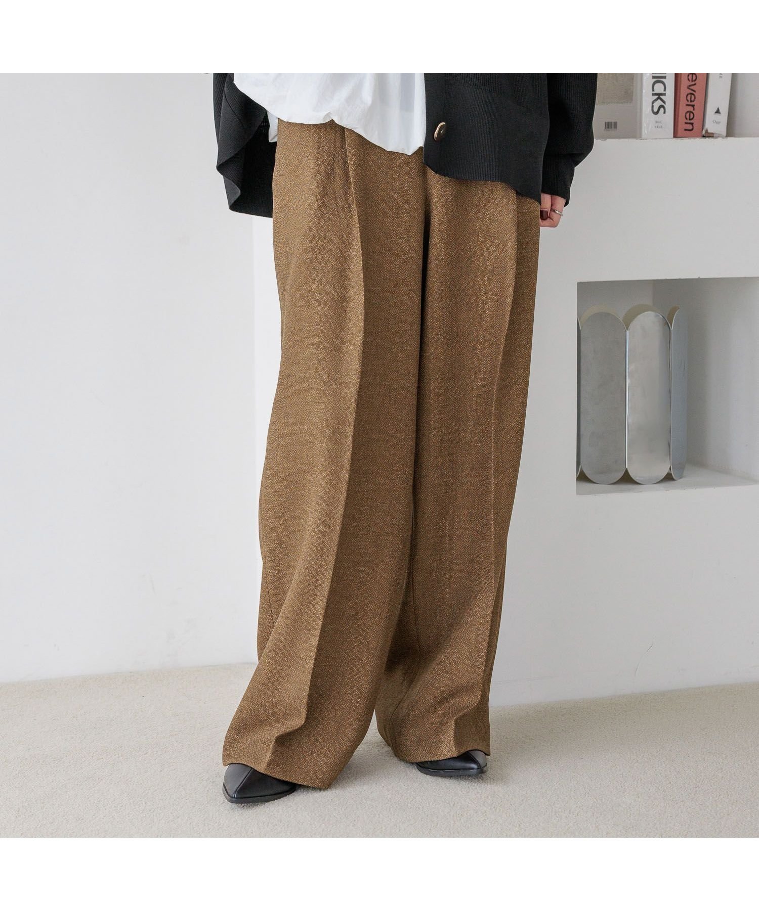 【ローリーズファーム/LOWRYS FARM】のラナテックワイドパンツ インテリア・キッズ・メンズ・レディースファッション・服の通販 founy(ファニー) ファッション Fashion レディースファッション Fashion for Women パンツ Pants & Trousers おすすめ Recommended / Our Picks カットソー Cut and Sewn Top シンプル Simple, Minimal ジャケット Jacket, Outerwear セットアップ Set-Up, Coordinated Outfit ワイド Wide, Wide Fit ブラウン|ID: prp329100004787575 ipo3291000000034748028